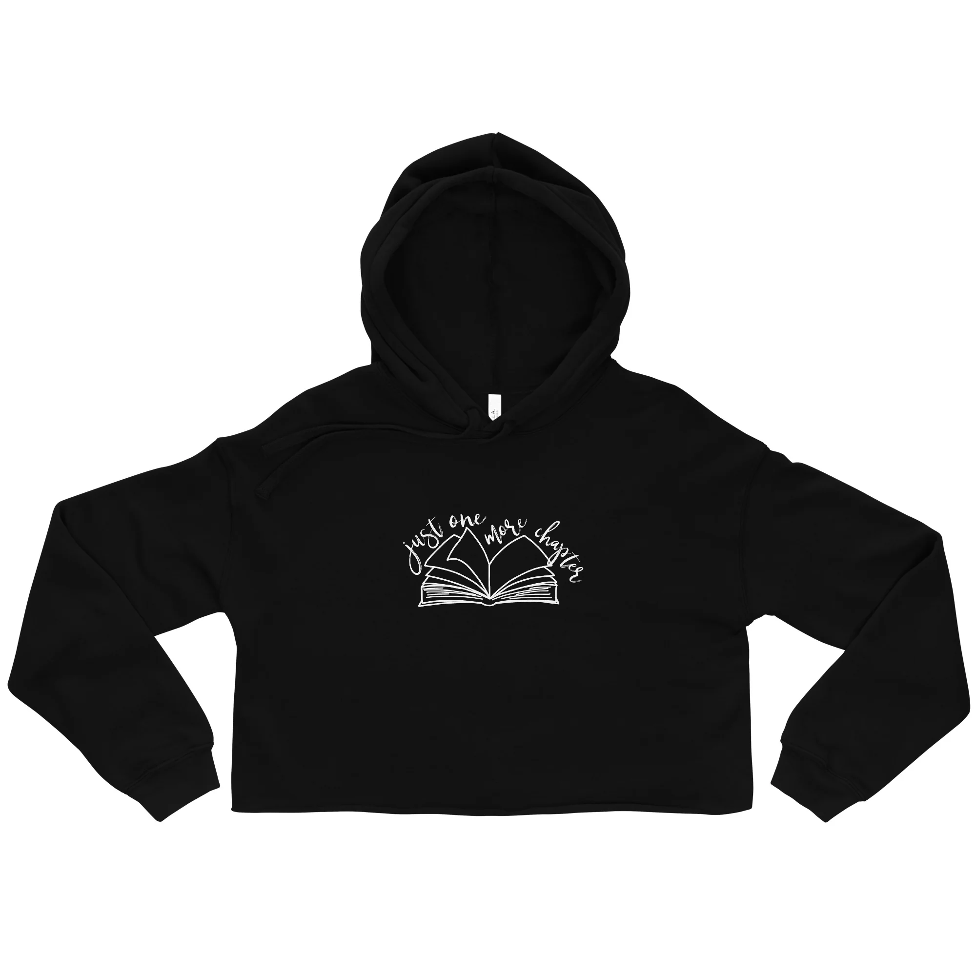 "Just One More Chapter" Crop Hoodie - Image 4