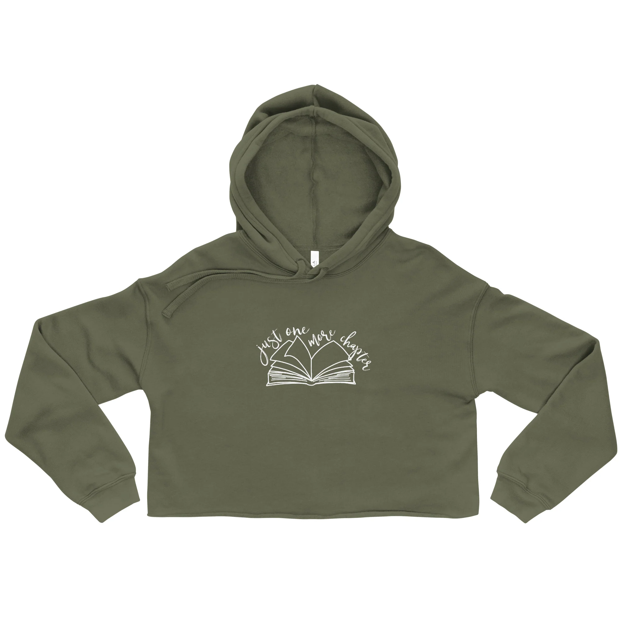 "Just One More Chapter" Crop Hoodie - Image 6
